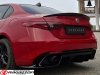 Dyfuzor zderzaka, rear diffuser CADAMURO Alfa Romeo Giulia Veloce / Quadrifoglio style czarny